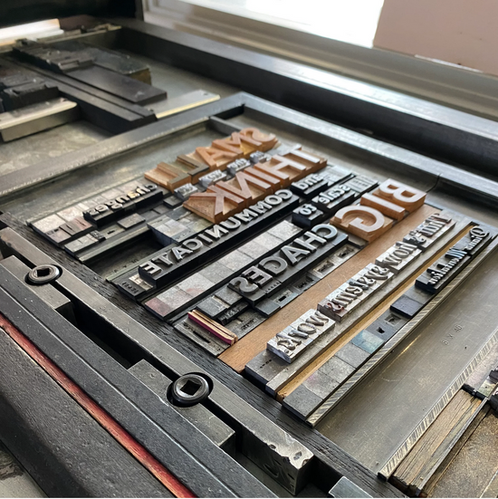 Custom Letterpress Posters and Stationery