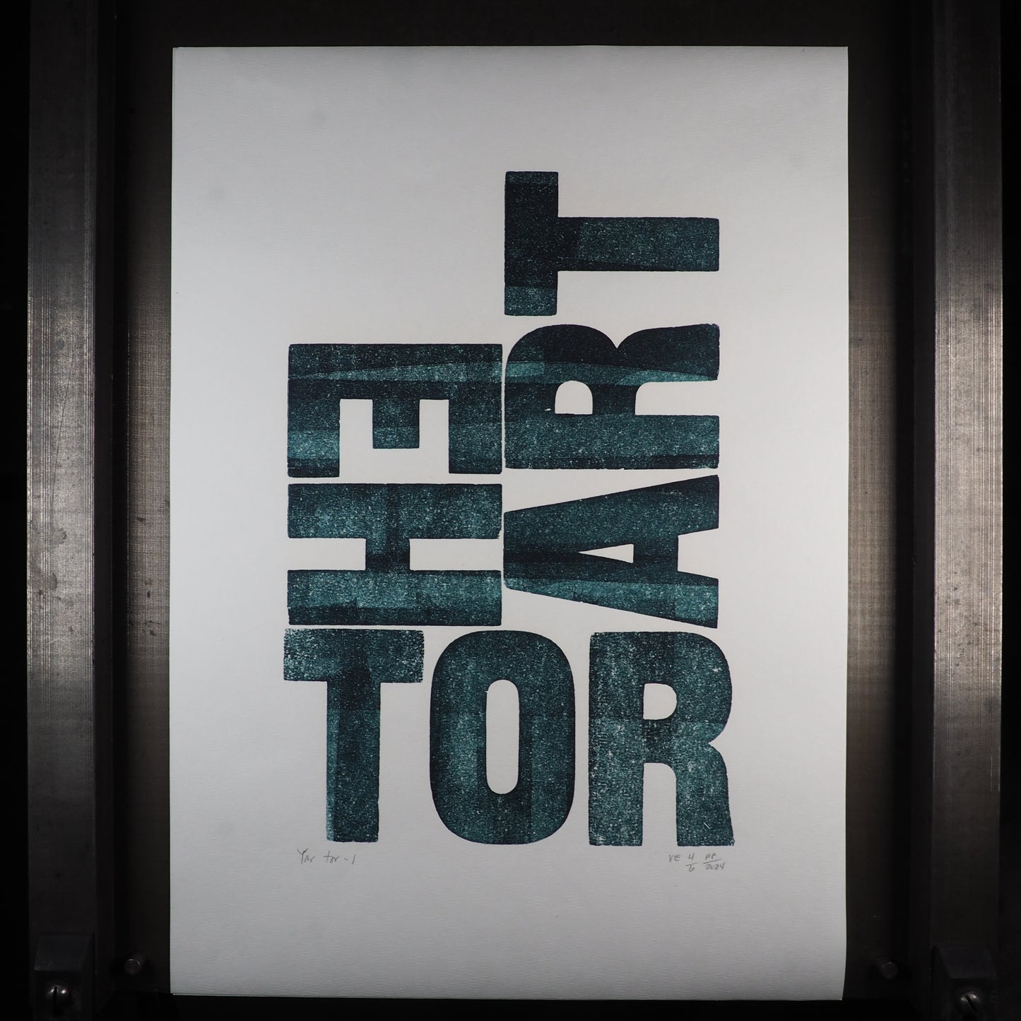 Tor Names of Yesteryear - Yar Tor / Heart Tor - Large poster