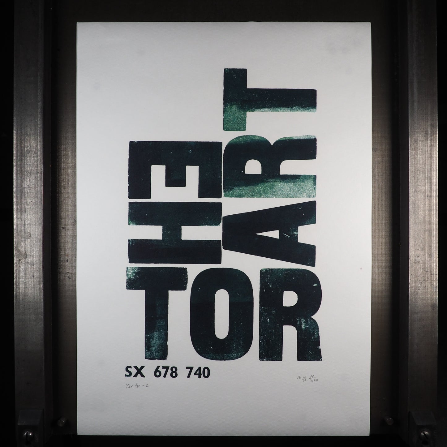 Tor Names of Yesteryear - Yar Tor / Heart Tor - Large poster