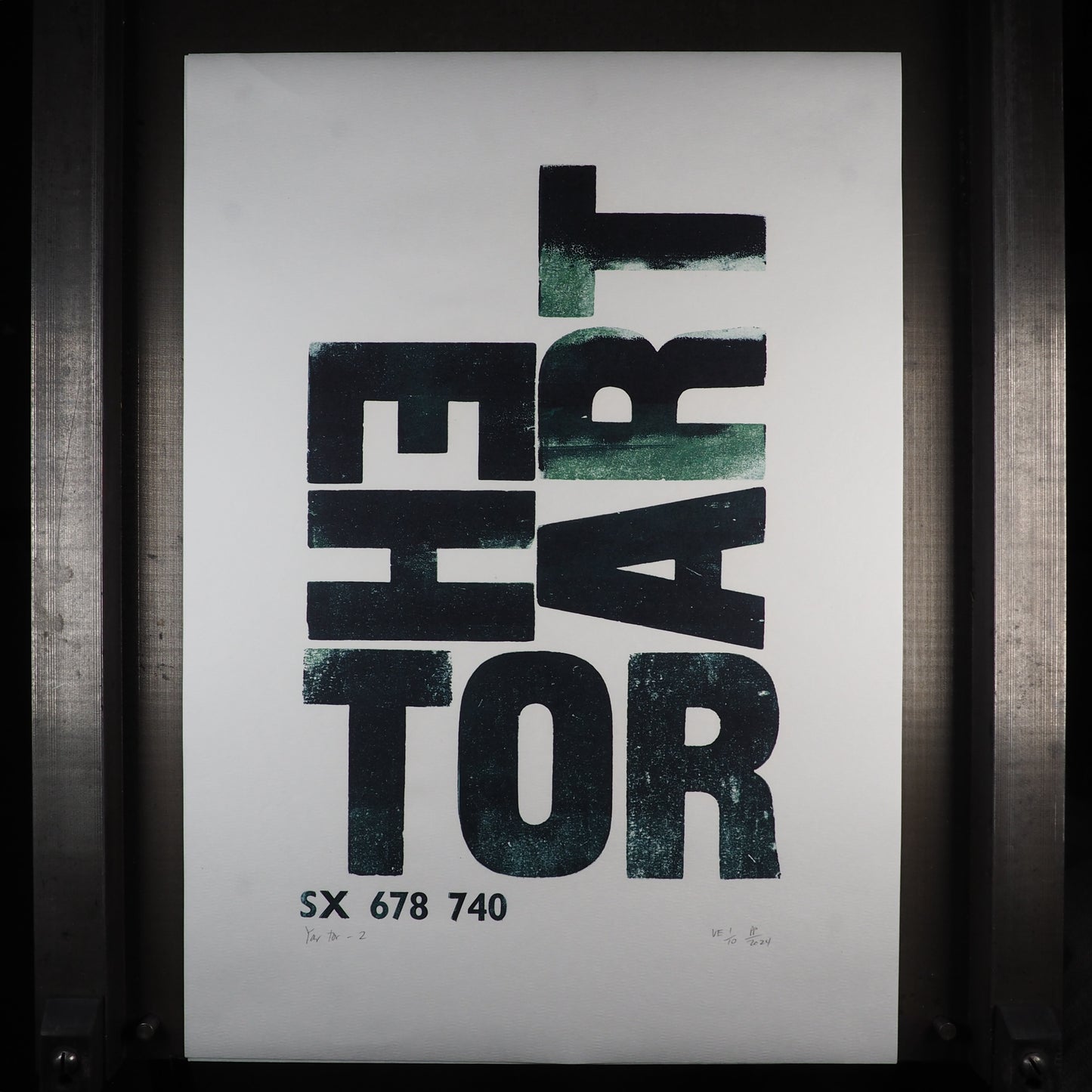 Tor Names of Yesteryear - Yar Tor / Heart Tor - Large poster