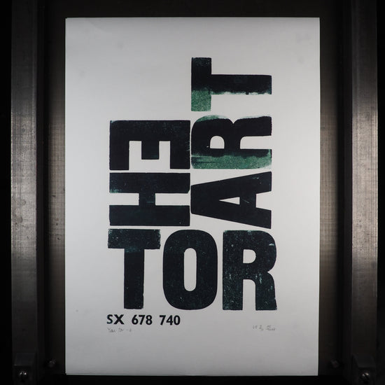 Tor Names of Yesteryear - Yar Tor / Heart Tor - Large poster