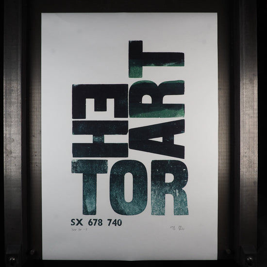 Tor Names of Yesteryear - Yar Tor / Heart Tor - Large poster