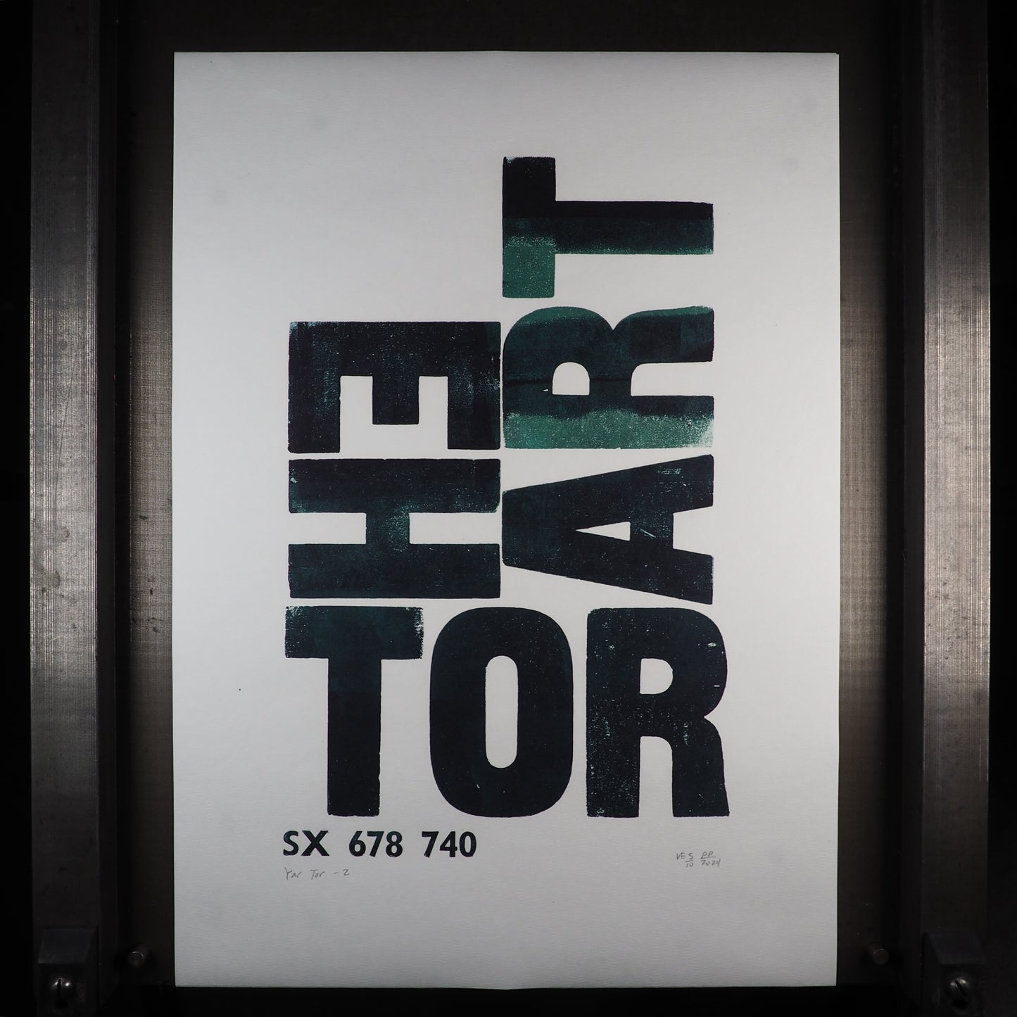 Tor Names of Yesteryear - Yar Tor / Heart Tor - Large poster