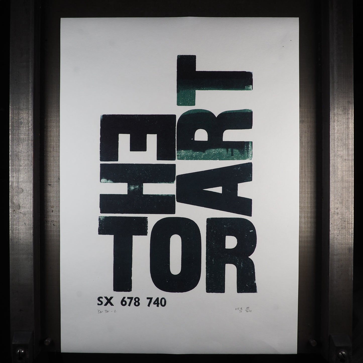 Tor Names of Yesteryear - Yar Tor / Heart Tor - Large poster