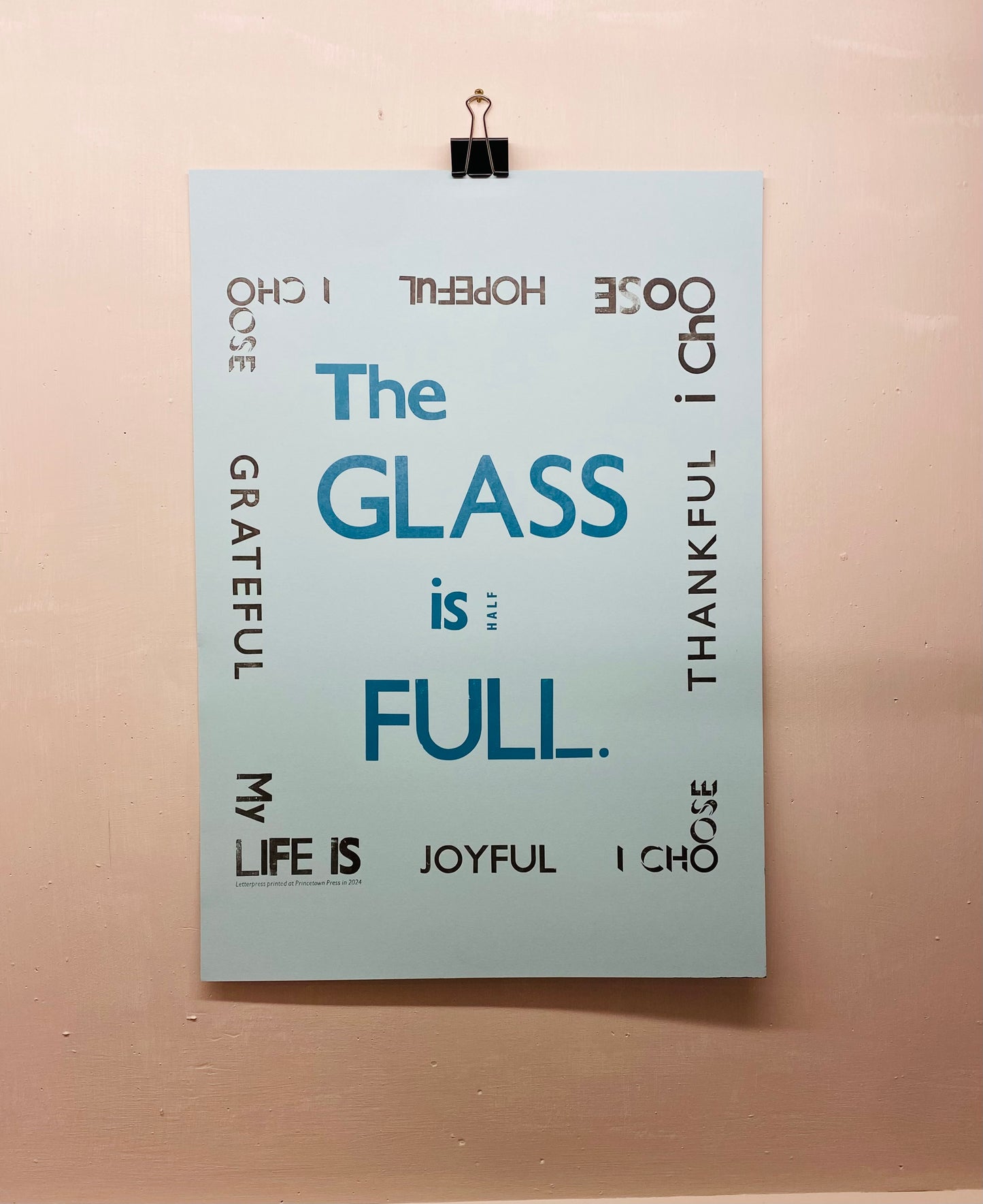 Choose Joy: The glass is half full