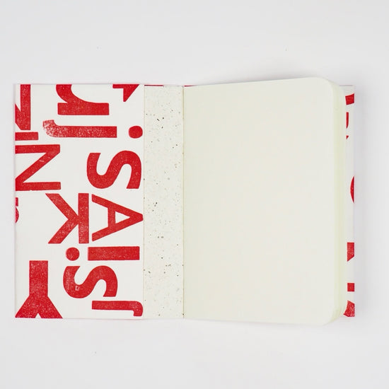 Hand-Printed A6 Notebook Cover – Stylish Protection for Your Notebook